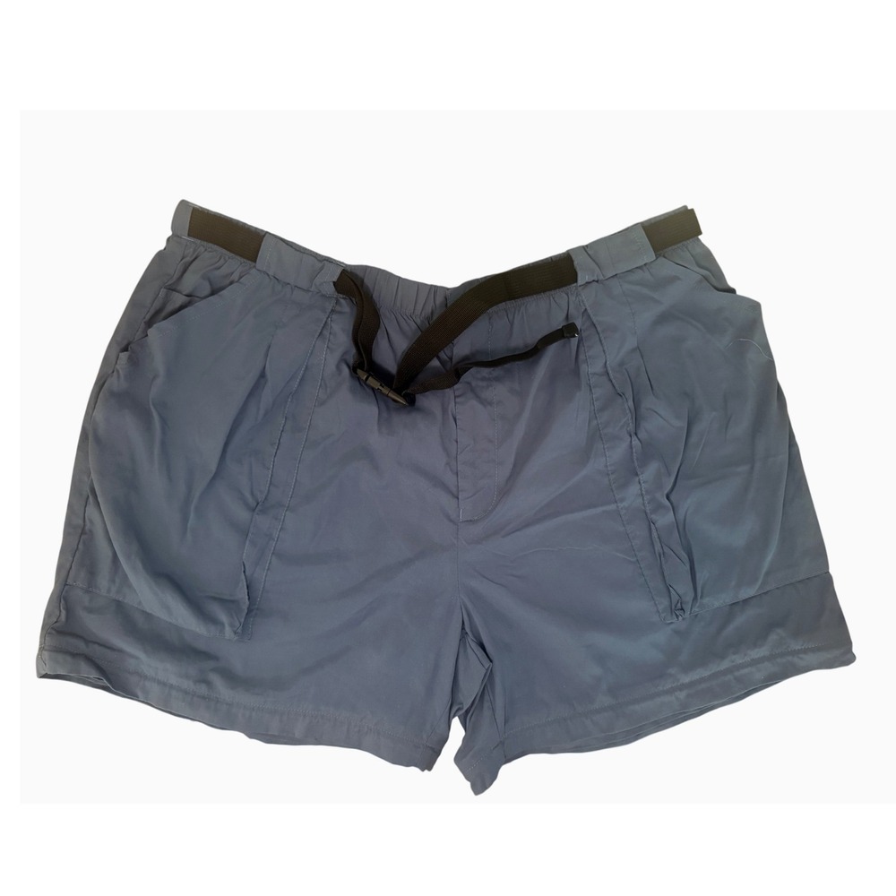 Sportif XXL Men's Blue Nylon Outdoor Hiking‎ Shorts with Liner